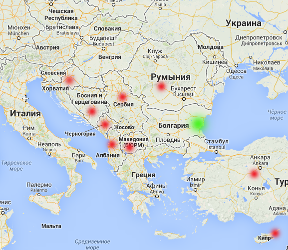 Какие страны Европы можно посещать имея вид на жительство в Болгарии